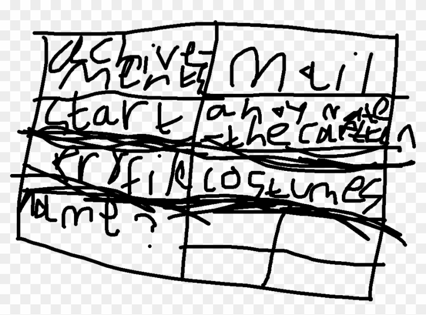 Kid Plain - Handwriting Clipart #3111157