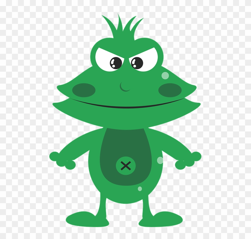 Angry Frog Cliparts - Mean Frog Clip Art - Png Download
