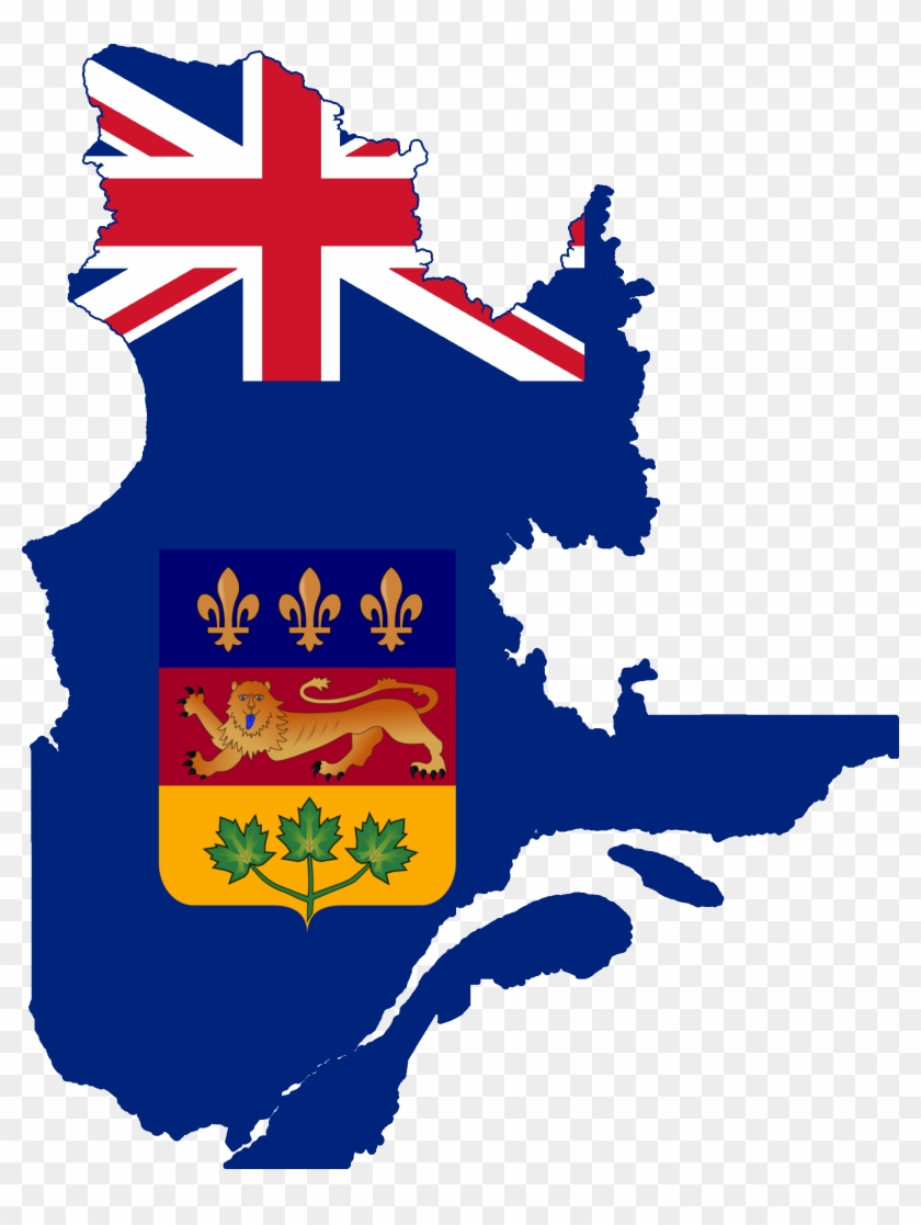 Flag Map Of Quebec - Saint Helena Ascension And Tristan Da Cunha Flag Clipart #3111801