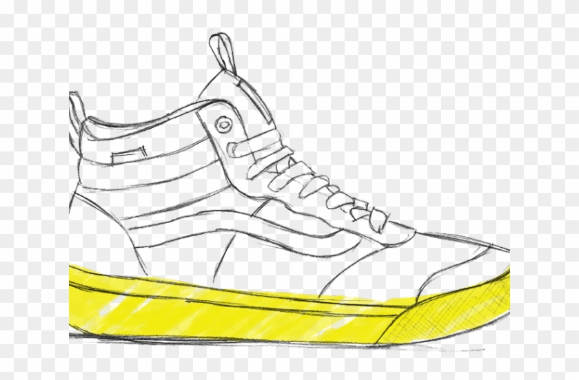 Drawn Vans Transparent White - Basketball Shoe Clipart