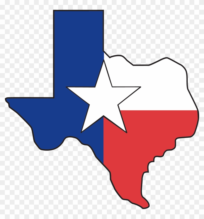 Lone Star Png - Texas Outline Flag Clipart