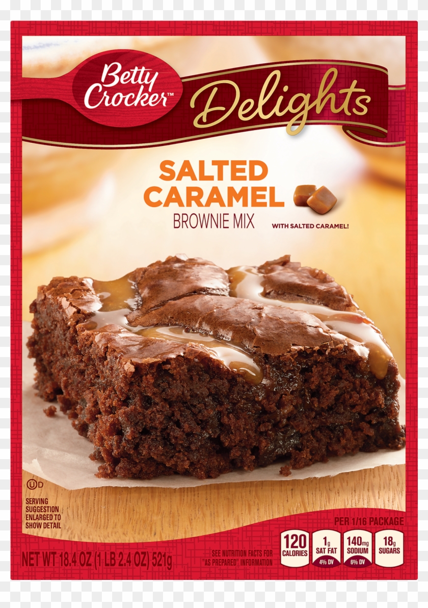Betty Crocker Delights Salted Caramel Brownie Mix, - Betty Crocker Peanut Butter Cookie Brownie Mix Clipart