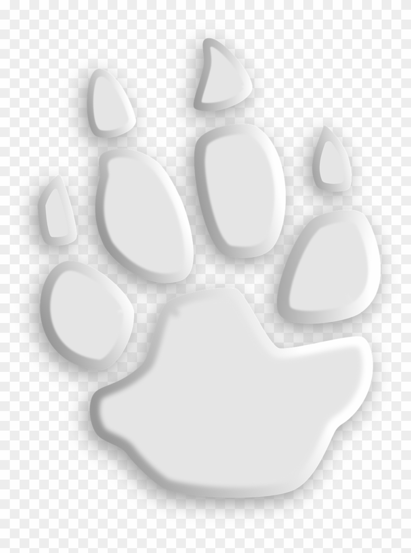 Wolf Paw Footprint - Foot Clipart