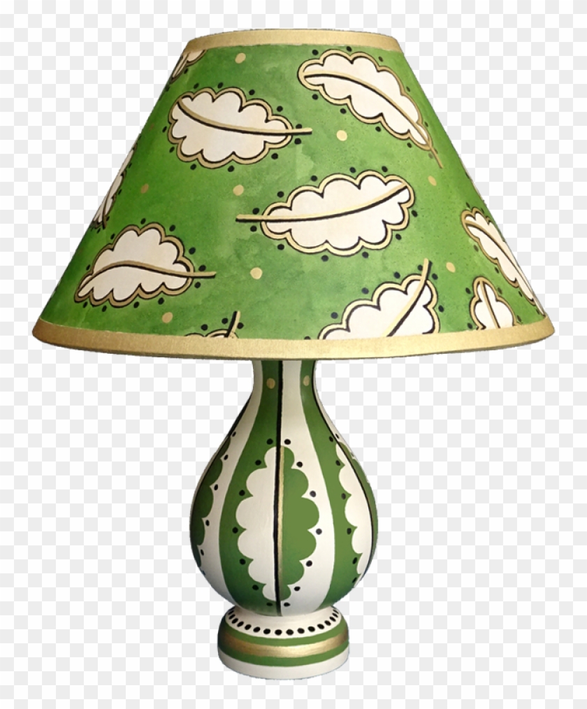 Green Oak Leaf 10" Lampshade - Lampshade Clipart #3112648