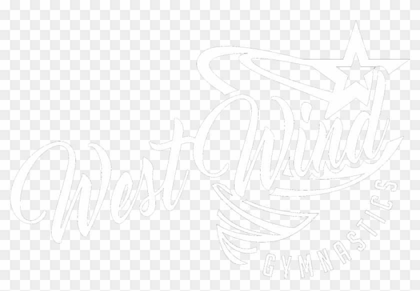 West Wind Gymnastic Club - Calligraphy Clipart #3112729