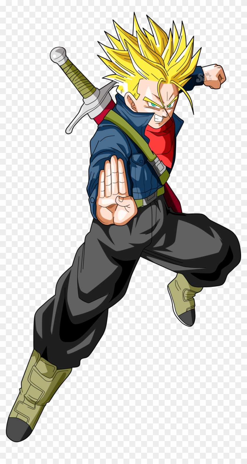 Mirai Ssj Dbs - Future Trunks Ssj2 Dbs Clipart