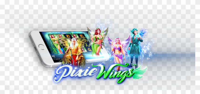 Pixie Wings Slots Game Logo - Illustration Clipart