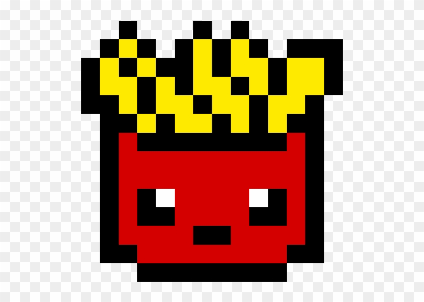 Pixel Kawaii French Fries - Pixel Art French Fries Clipart