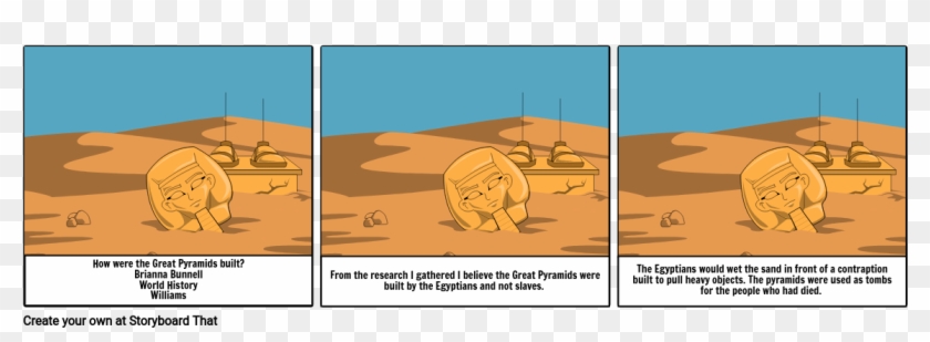 Great Pyramids - Illustration Clipart