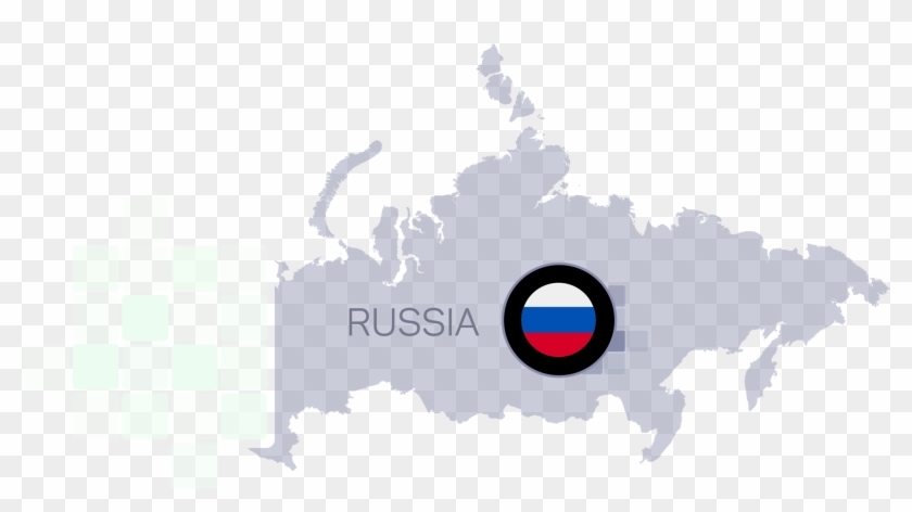 Proxy Russia - Russia Map In Blue Clipart #3115378