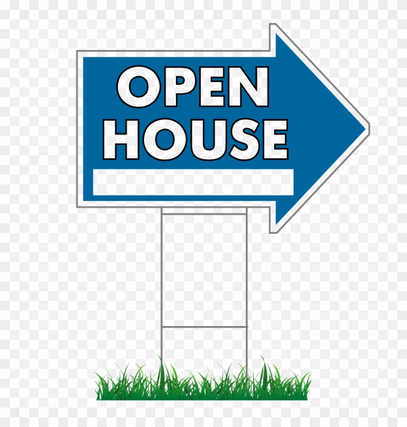17" X 23" Open House Directional Arrow Signs & Stakes - University Open House Poster Clipart
