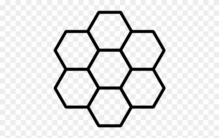 Western Honey Bee Honeycomb Hexagon Computer Icons - Bee Black And White Free Clip Art - Png Download #3116347