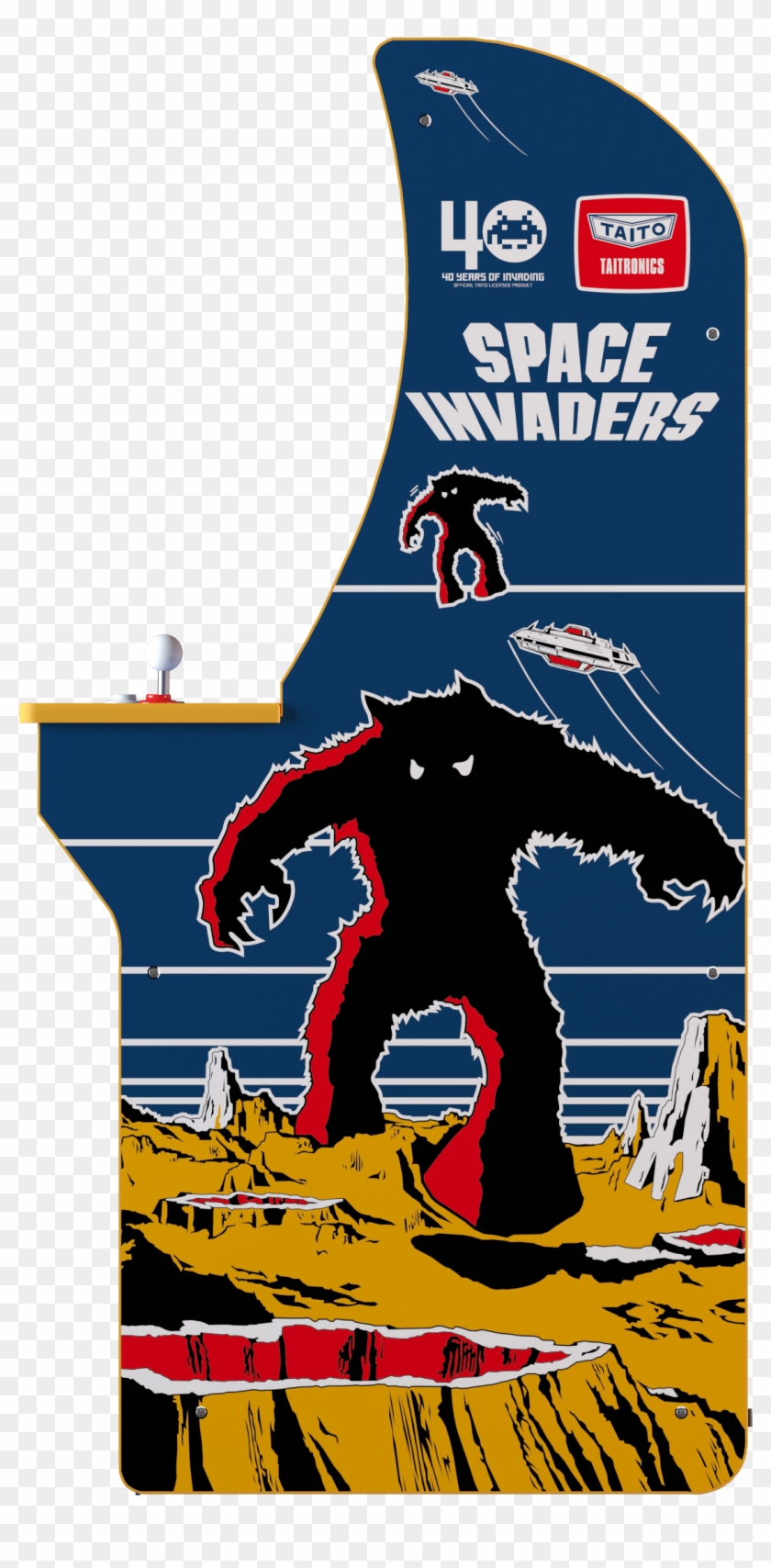 Space Invaders Arcade Machine, Arcade1up, 4ft - Space Invaders Cabinet Clipart #3116527