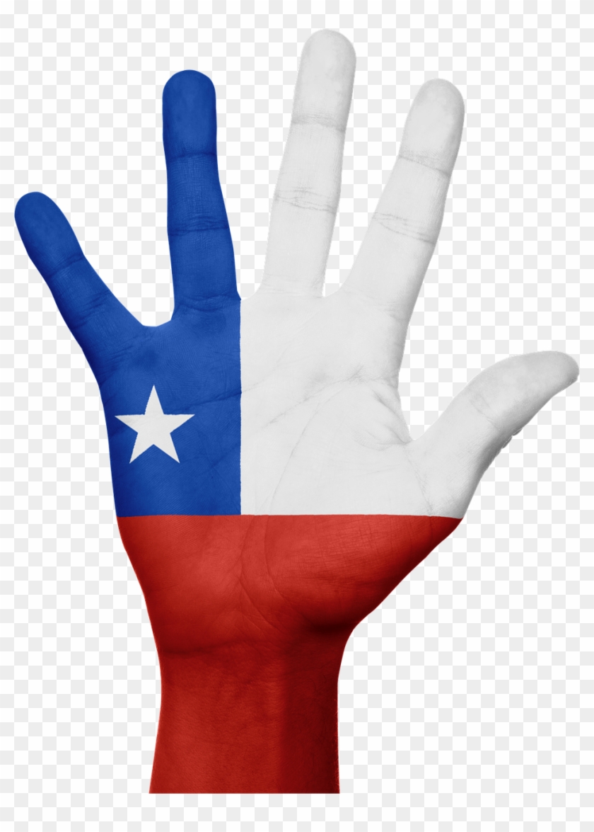 Chile Flag Hand National Png Image - Chile Flag Hand Clipart