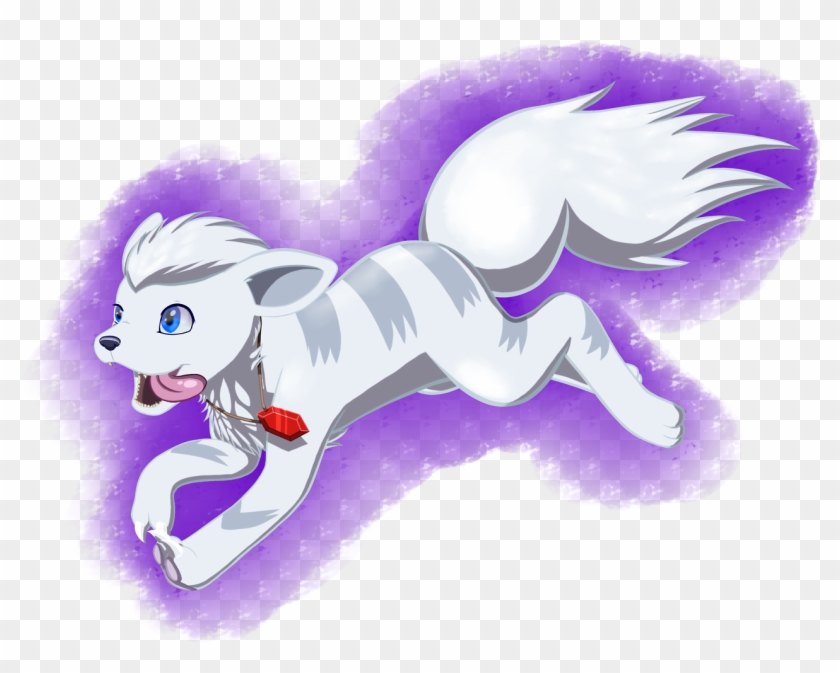 Snowcrystal The White Growlithe From The Pokemon Fanfic - Cartoon Clipart