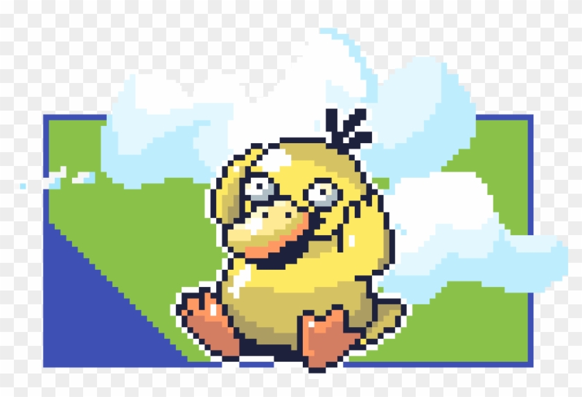 Psyduck Tik Tok - Psyduck Pixel Art Clipart #3119044