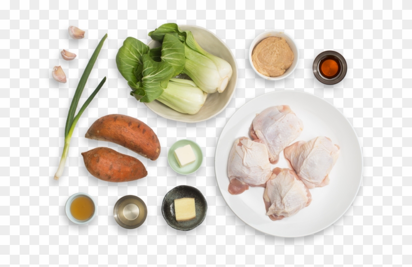 Miso-honey Chicken With Roasted Sweet Potatoes & Bok - Cruciferous Vegetables Clipart