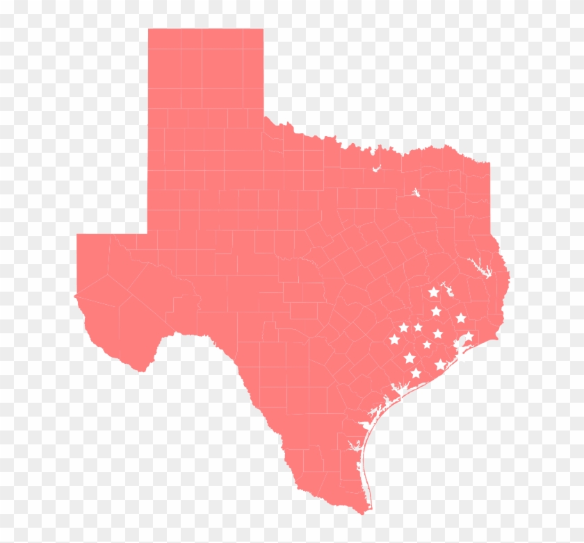 Texas Map - Texas Map With Capital Clipart #3119787