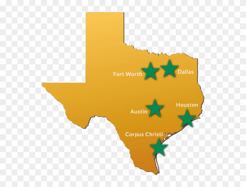 Proudly Serving These Markets In Texas - State Of Texas Clipart #3119916