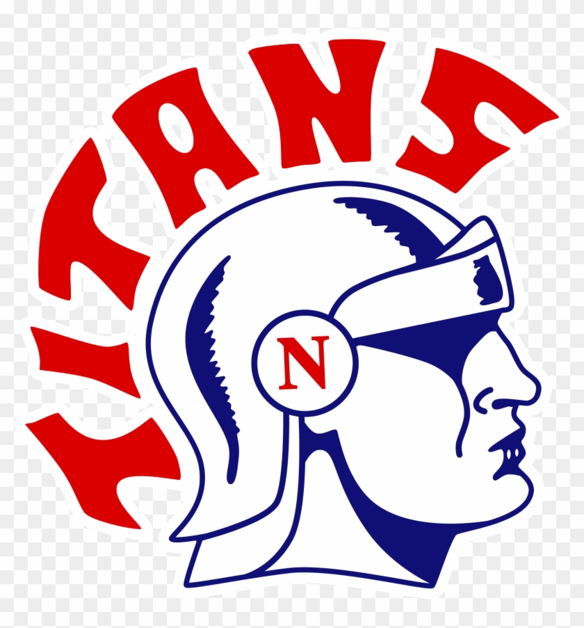 Titan Head Right With White Outline - Norris High School Clipart #3119954