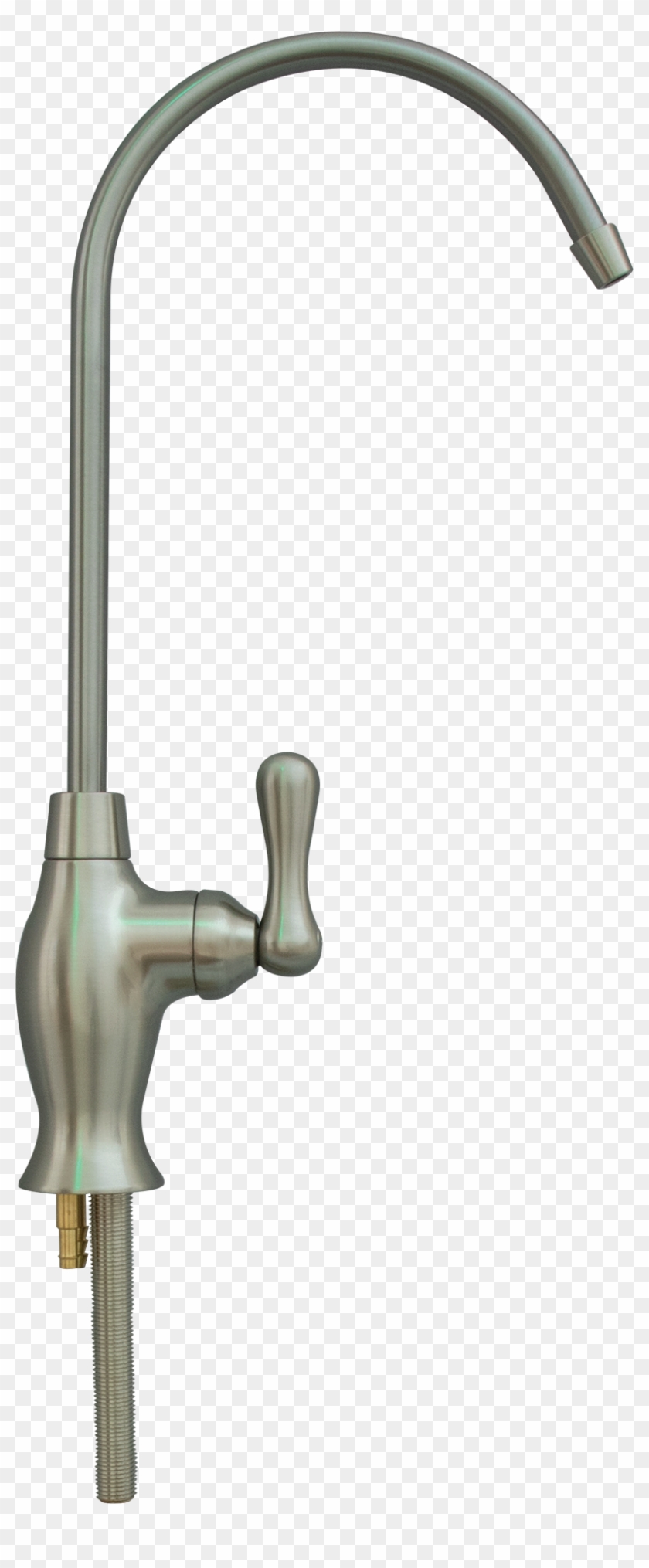 Curved Faucet Brushed Nickel Air Gap Hydrologic Systems - Tap Clipart