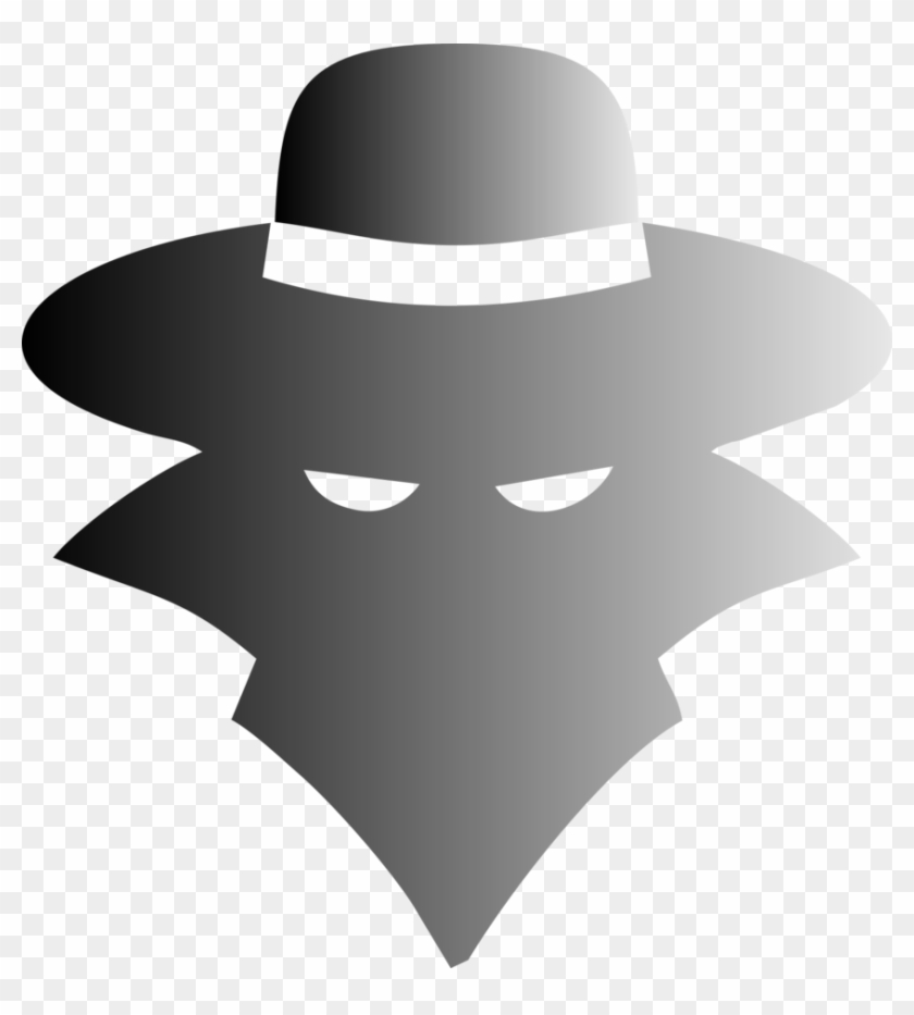 Fedora Clipart Spy Hat - Illustration - Png Download