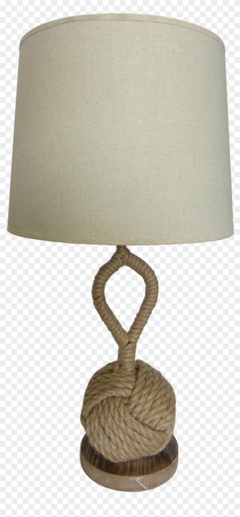 Nautical Rope Knot Table Lamp - Lamp Clipart #3120809