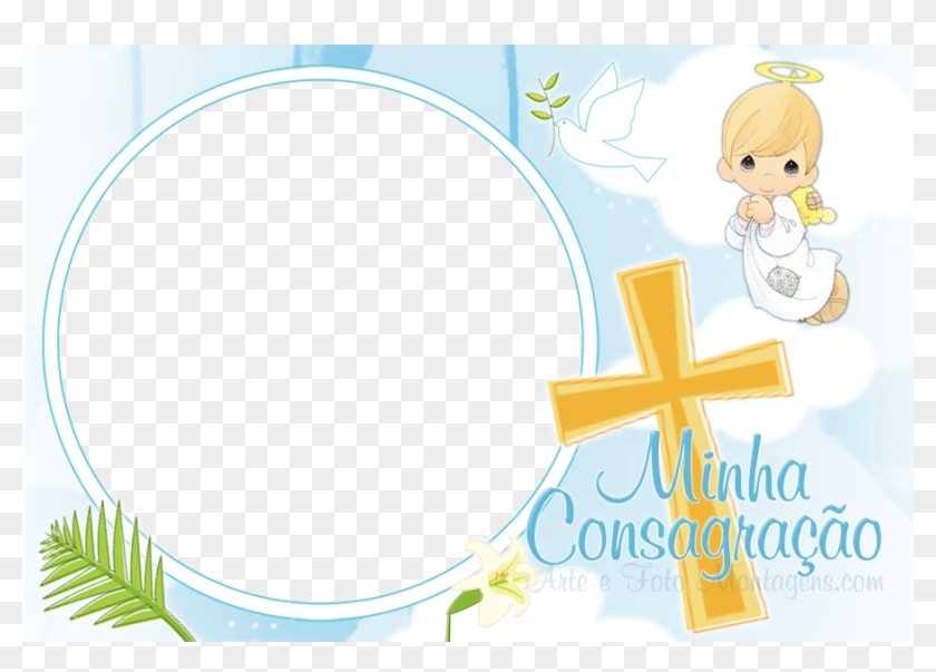 Moldura - Montagem Meu Batizado Png Clipart