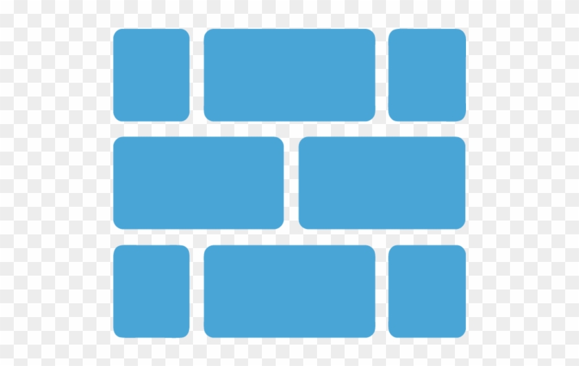 Bricks - Electric Blue Clipart #3121197