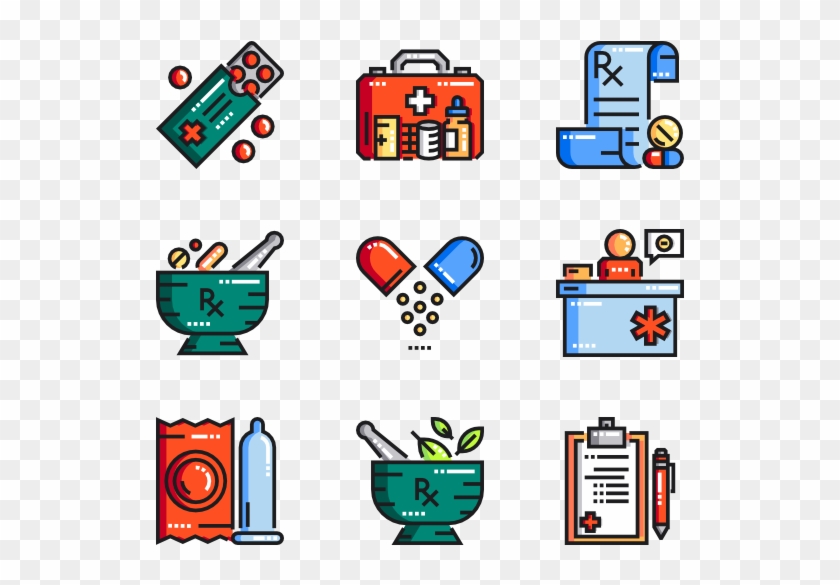 Pharmacy - Pharmacy Icons Clipart #3121815