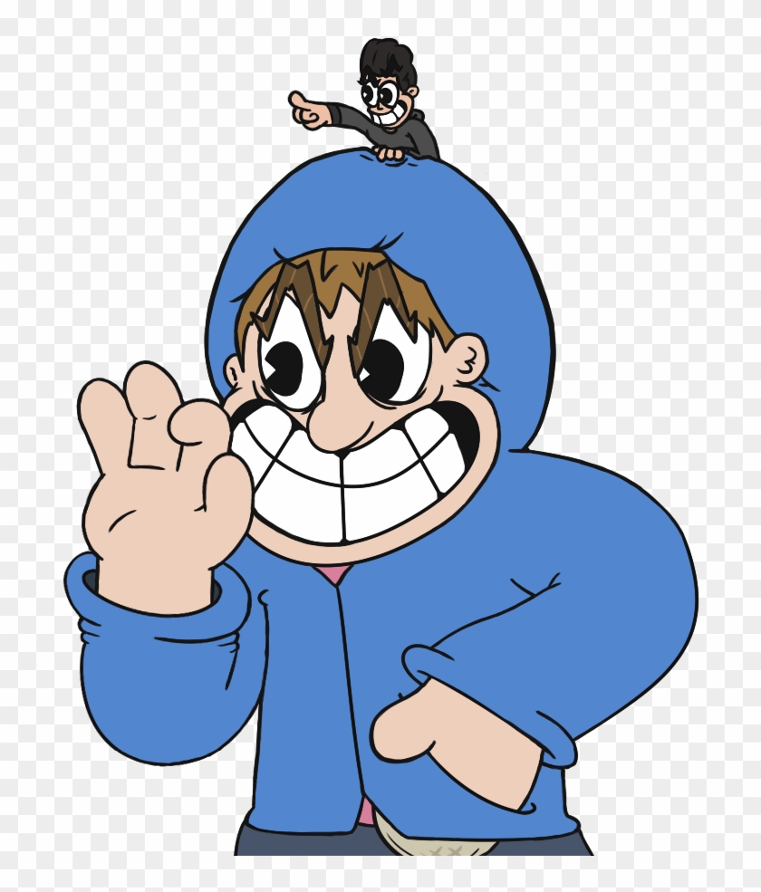 'drew A Friend Of Mine And I (above) As A Cuphead Boss - Cartoon Clipart