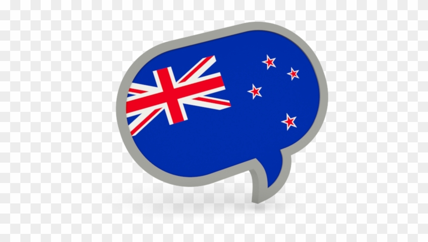 Speech Bubble Icon Png Picture - New Zealand Flag Clipart
