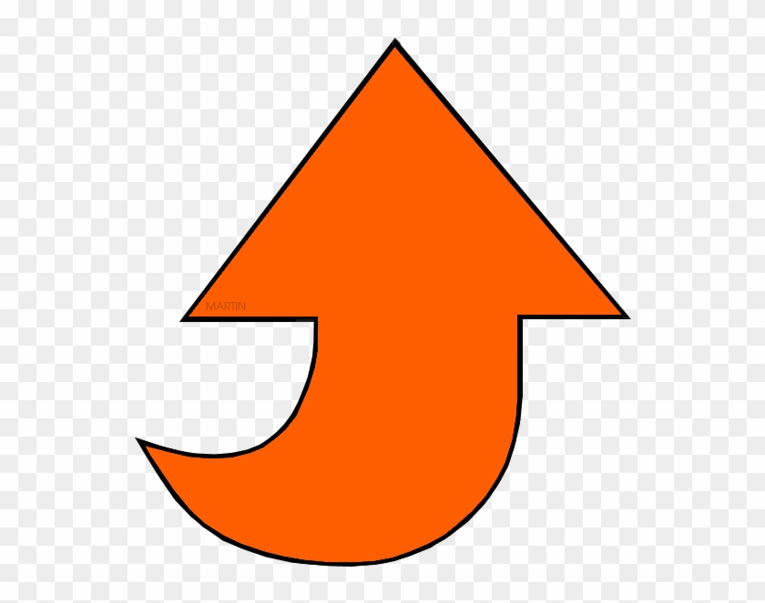 Orange Arrow - Crescent Clipart