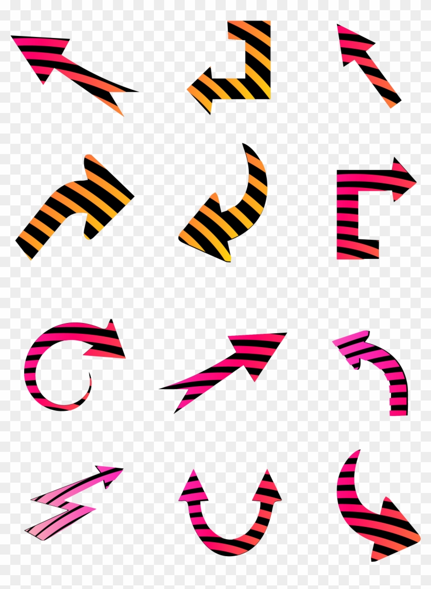 Color Black Interval Arrow Png And Vector Image Clipart #3122320