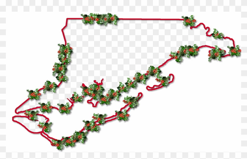 A Map Of Franklin With A Red Outline, Inner Drop Shadow, - Christmas Tree Clipart #3122374