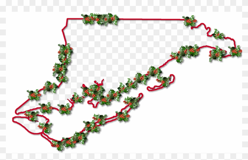 A Map Of Franklin With A Red Outline, Inner Drop Shadow, - Christmas Tree Clipart