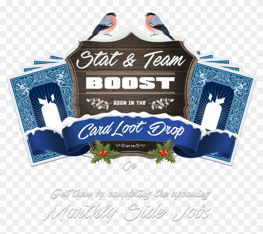 Stats & Team Boost Now On The Card Drop - Illustration Clipart
