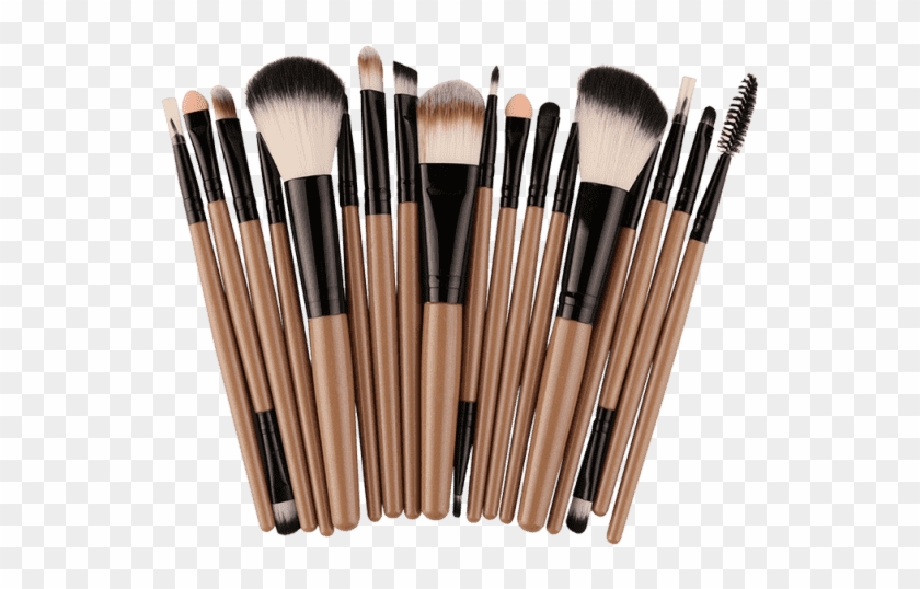Makeup Brushes Png Transparent Background - Makeup Brush Set Png Clipart