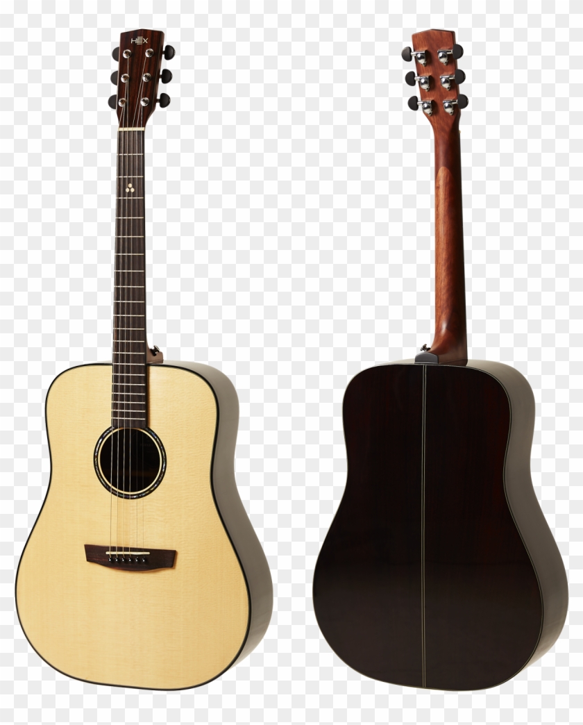 Hex Hornet D450 Solid Top And Back Acoustic Guitars - Classical Guitar Cutaway Clipart #3124109