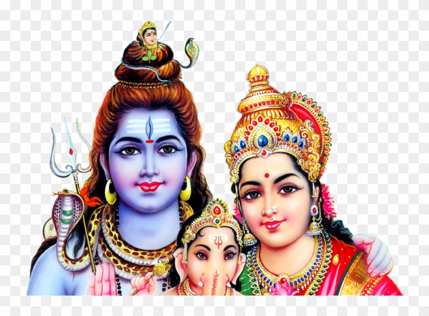 Shiva Png High Quality Image - Lord Shiva And Parvathi Clipart #3124353