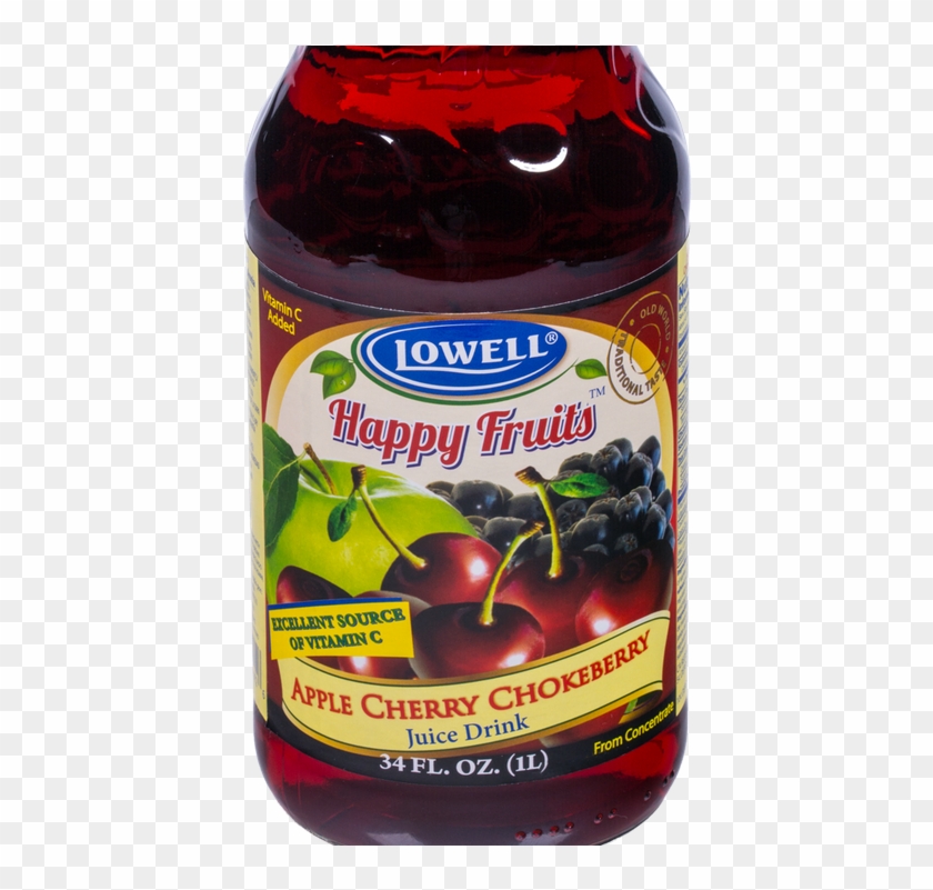 Lowell Happy Fruits Apple Cherry Chokeberry Juice Drink - Lowell Foods Clipart