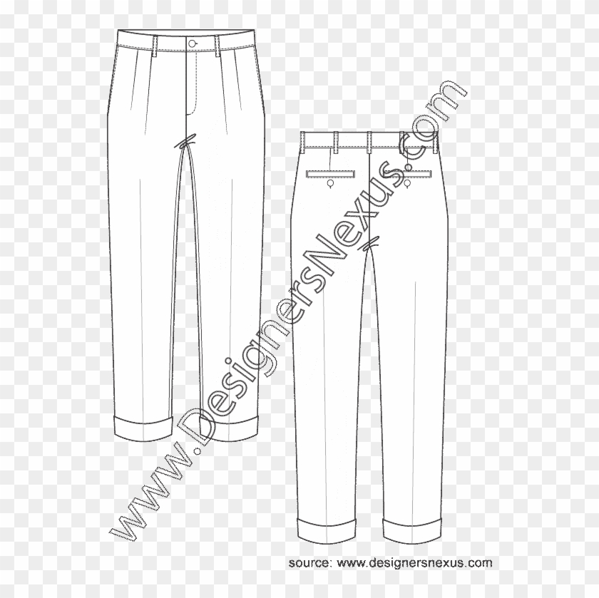 Dress Shirt Clipart Flat Sketch Men's - Shirt Men Technical Drawing - Png Download #3125357