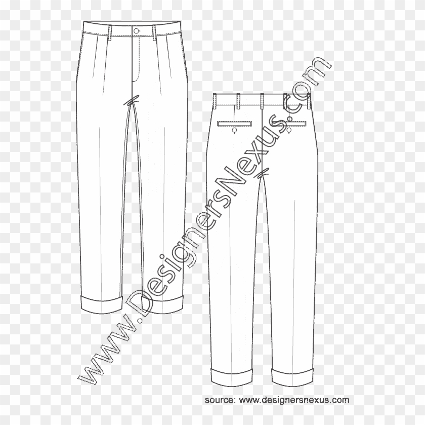 Dress Shirt Clipart Flat Sketch Men's - Shirt Men Technical Drawing - Png Download