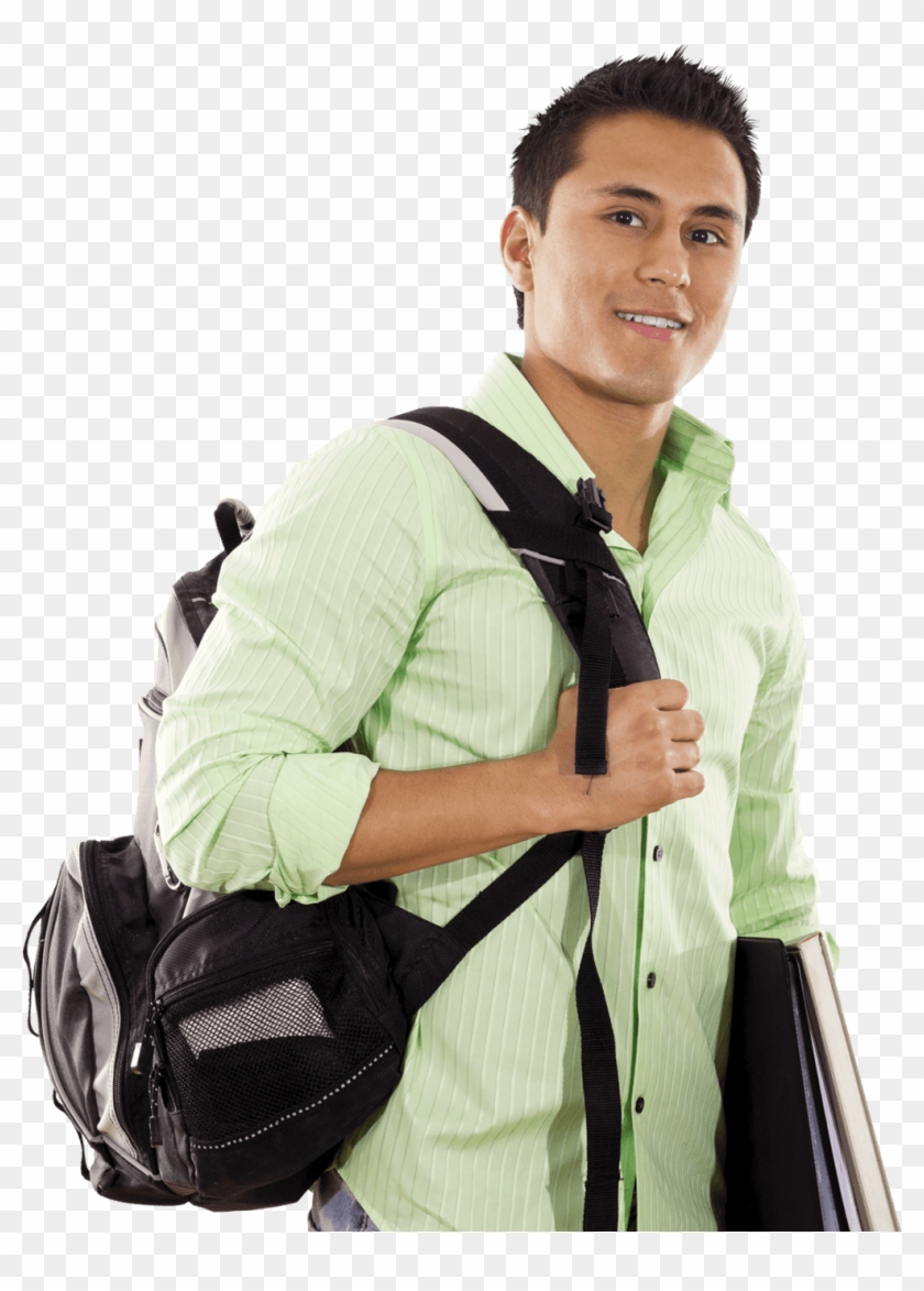 Student With Backpack Png - Stock Image College Student Clipart #3125489