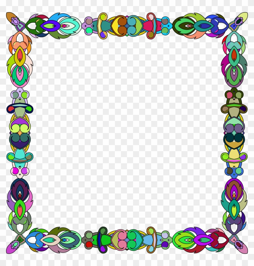This Free Icons Png Design Of Colorful Abstract Frame - Picture Frame Clipart #3126121