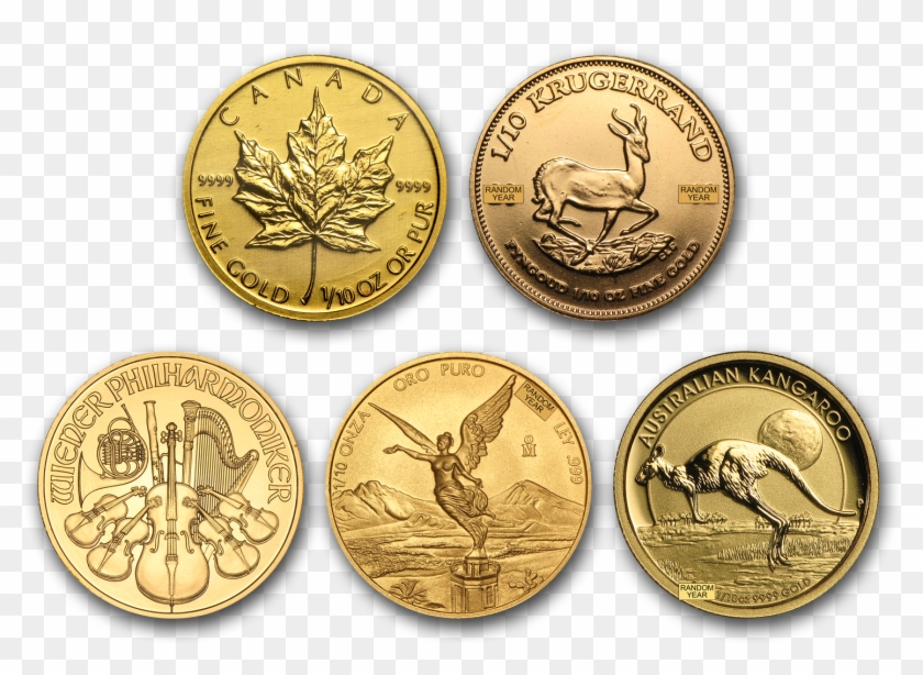 1/10 Oz Gold Coin - Cash Clipart #3126375