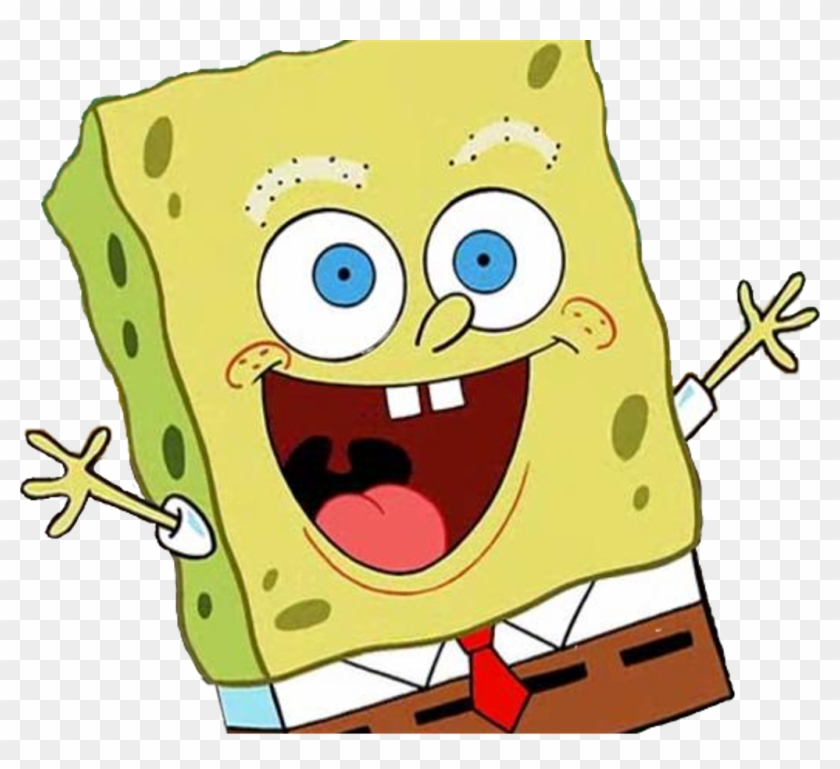 Spongebob Licking Meme Clipart With A Transparent Background - Spongebob With No Eyelashes - Png Download