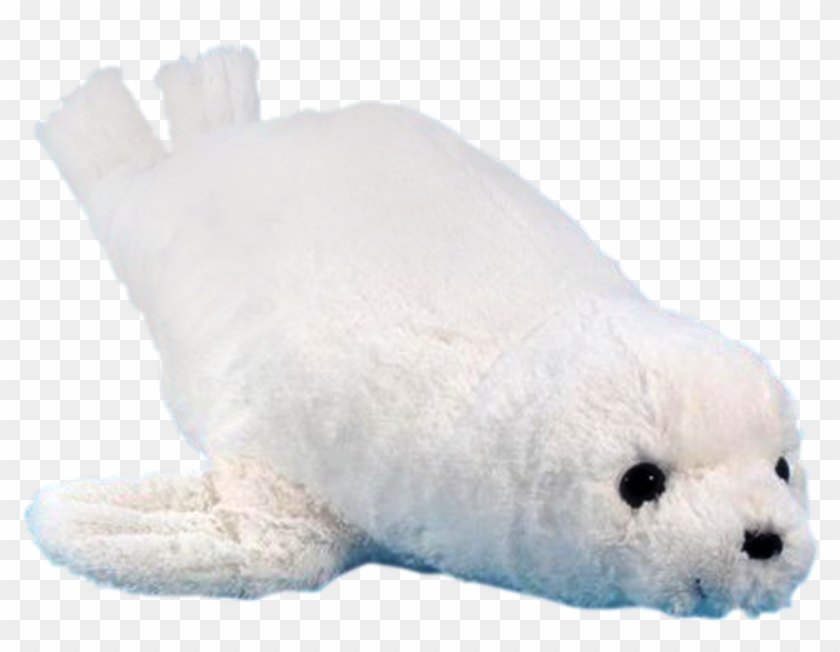 Full Size Of Stuffed Seal Toy Pattern White Grey Soft - White Seal Stuffed Toy Clipart #3127809