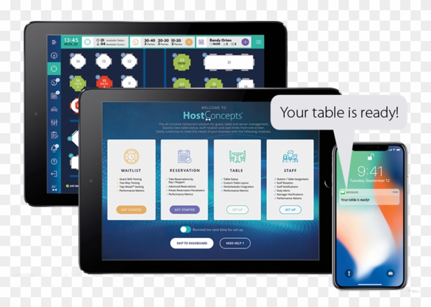 Hostconcepts 2screens Txt - Tablet Computer Clipart #3127913