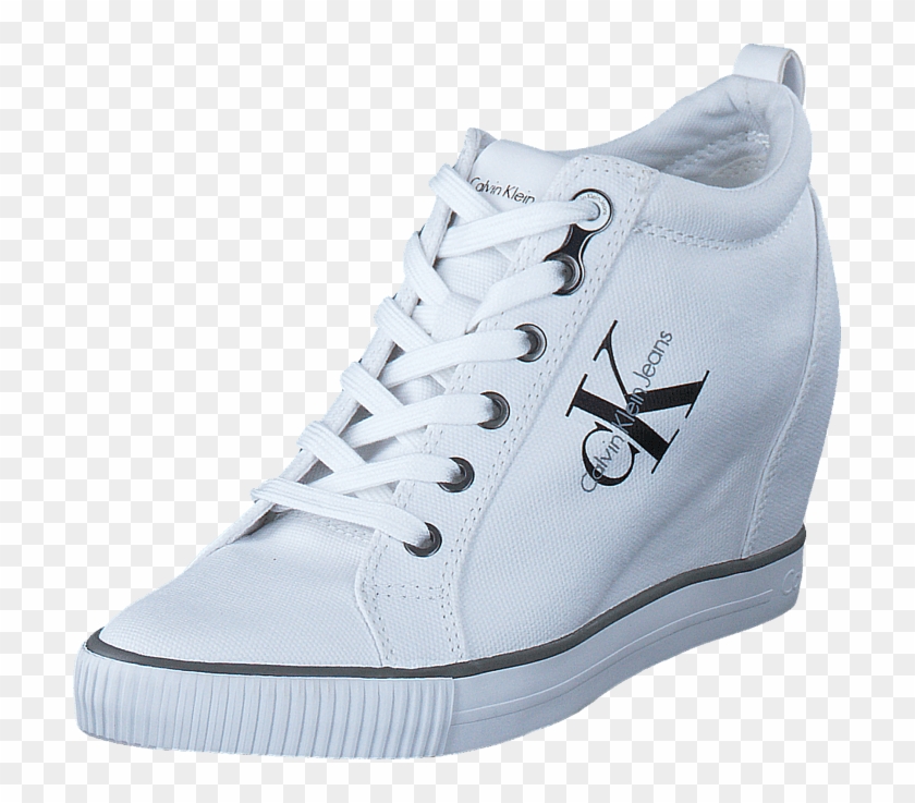 Køb Calvin Klein Jeans Ritzy Canvas White Hvid Sko - Sneakers Calvin Klein Jeans Clipart #3128355